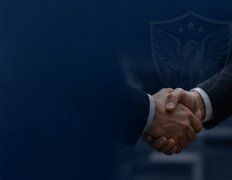 Professionals shaking hands