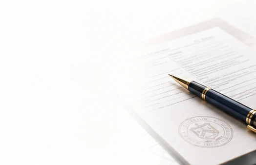 Tax consultation with documents and seal